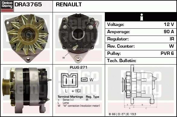Alternateur Remanufactured REMY (Light Duty)