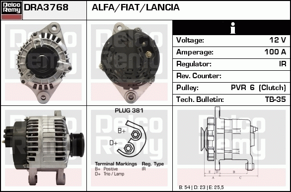 Alternateur Remanufactured REMY (Light Duty)