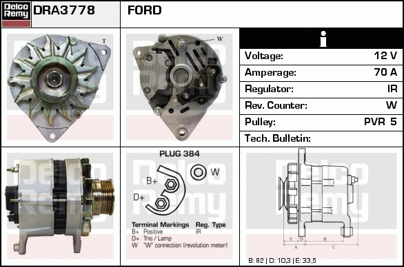 Alternateur Remanufactured REMY (Light Duty)