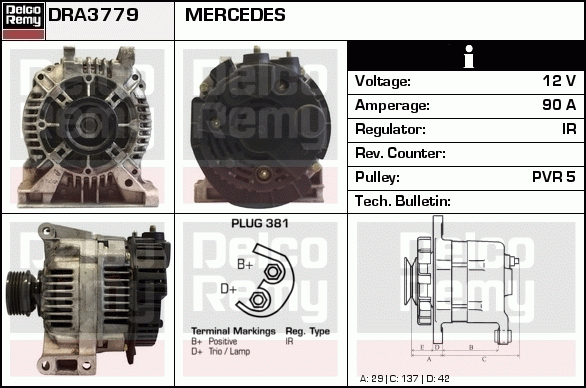 Alternateur Remanufactured REMY (Light Duty)