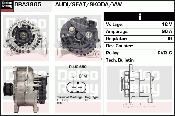 Alternateur Remanufactured REMY (Light Duty)