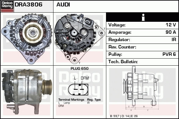 Alternateur Remanufactured REMY (Light Duty)