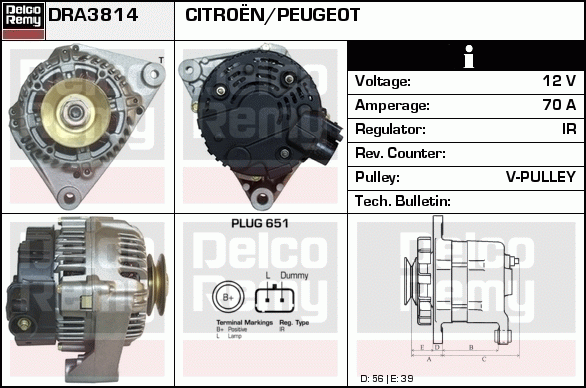 Alternateur Remanufactured REMY (Light Duty)