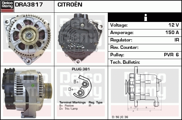 Alternateur Remanufactured REMY (Light Duty)