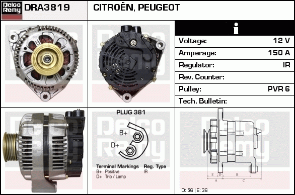 Alternateur Remanufactured REMY (Light Duty)