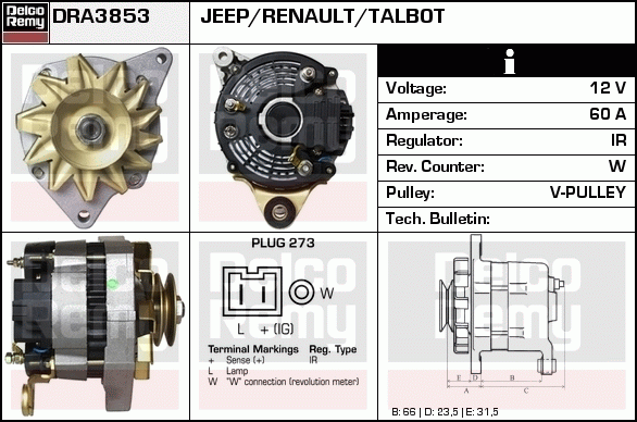 Alternateur Remanufactured REMY (Light Duty)