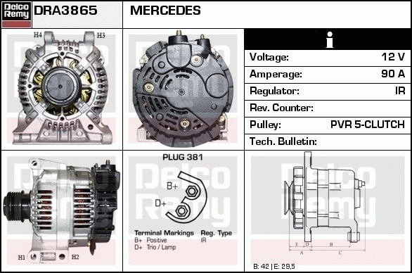 Alternateur Remanufactured REMY (Light Duty)