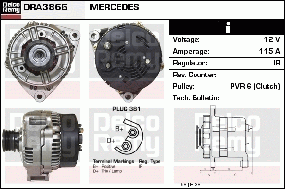 Alternateur Remanufactured REMY (Light Duty)