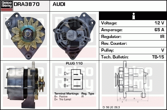 Alternateur Remanufactured REMY (Light Duty)