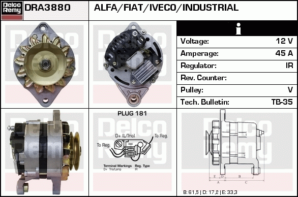 Alternateur Remanufactured REMY (Light Duty)