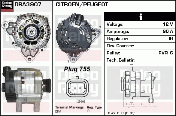 Alternateur Remanufactured REMY (Light Duty)