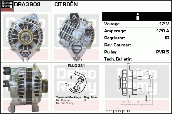 Alternateur Remanufactured REMY (Light Duty)