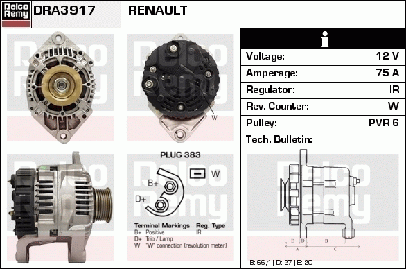 Alternateur Remanufactured REMY (Light Duty)