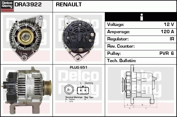 Alternateur Remanufactured REMY (Light Duty)