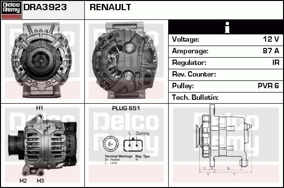 Alternateur Remanufactured REMY (Light Duty)