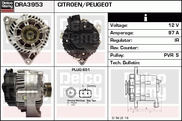 Alternateur Remanufactured REMY (Light Duty)