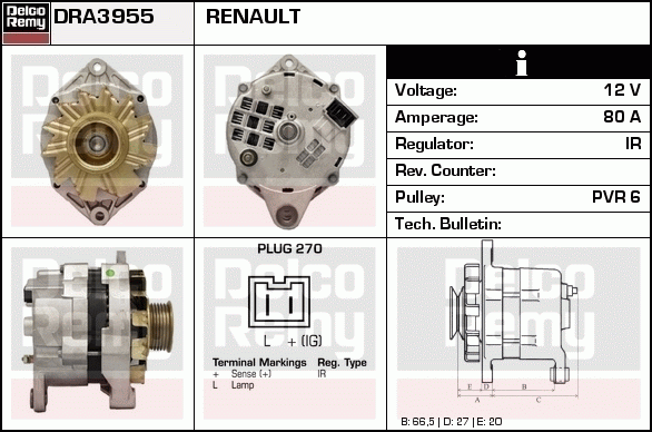 Alternateur Remanufactured REMY (Light Duty)