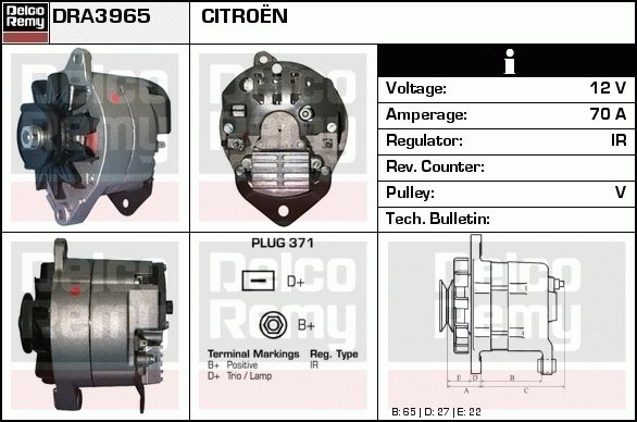 Alternateur Remanufactured REMY (Light Duty)