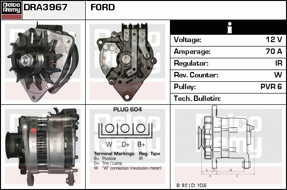 Alternateur Remanufactured REMY (Light Duty)