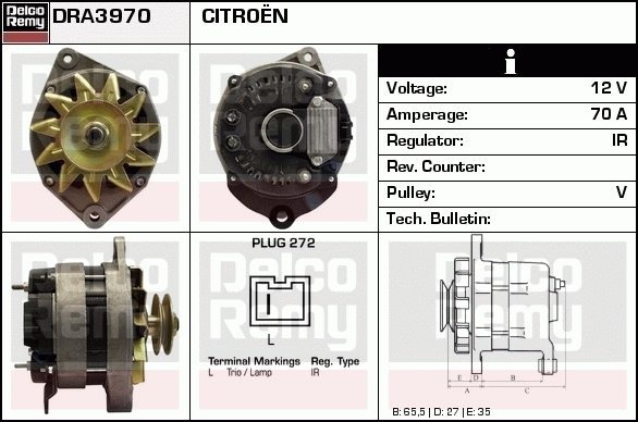 Alternateur Remanufactured REMY (Light Duty)