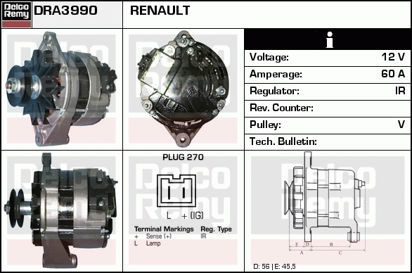 Alternateur Remanufactured REMY (Light Duty)