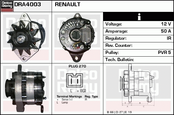 Alternateur Remanufactured REMY (Light Duty)