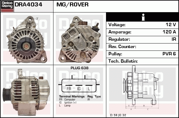 Alternateur Remanufactured REMY (Light Duty)