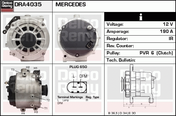 Alternateur Remanufactured REMY (Light Duty)