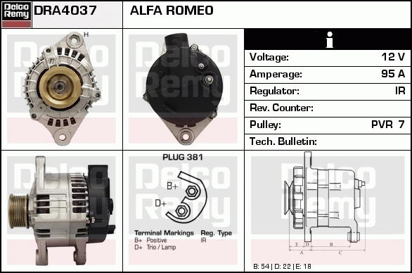 Alternateur Remanufactured REMY (Light Duty)