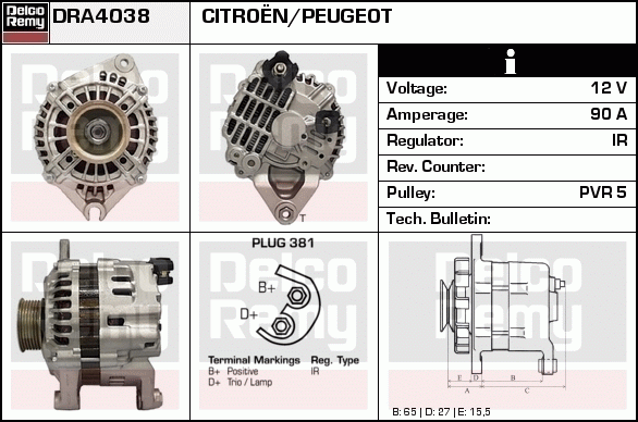 Alternateur Remanufactured REMY (Light Duty)