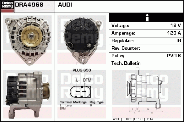 Alternateur Remanufactured REMY (Light Duty)