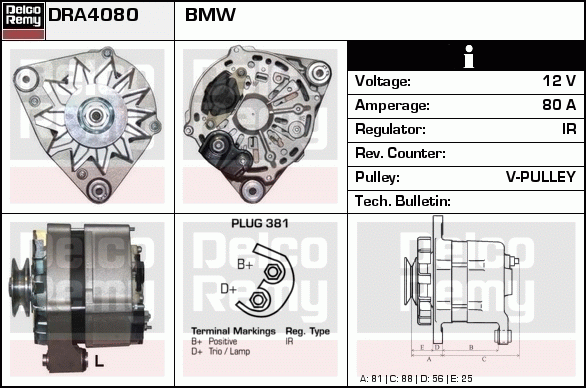 Alternateur Remanufactured REMY (Light Duty)