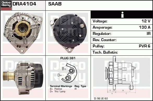 Alternateur Remanufactured REMY (Light Duty)