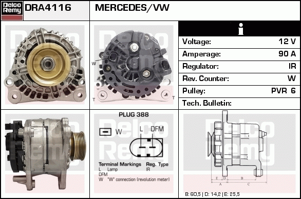 Alternateur Remanufactured REMY (Light Duty)