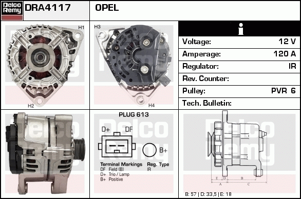 Alternateur Remanufactured REMY (Light Duty)