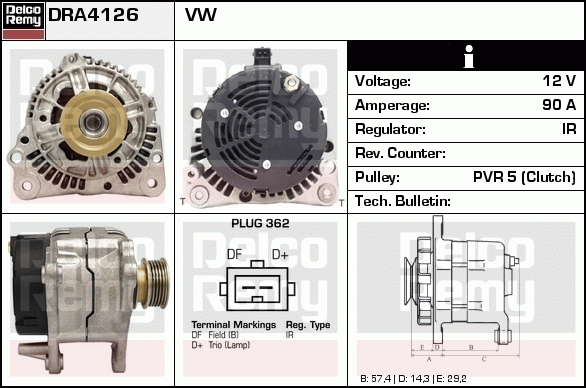 Alternateur Remanufactured REMY (Light Duty)