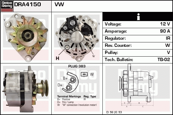 Alternateur Remanufactured REMY (Light Duty)