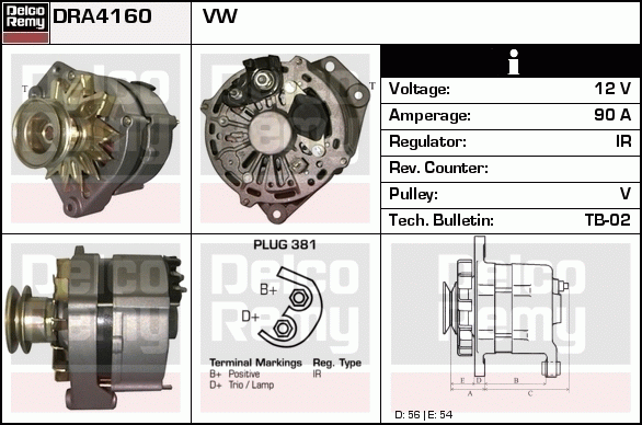 Alternateur Remanufactured REMY (Light Duty)