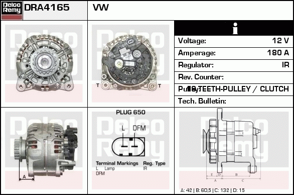 Alternateur Remanufactured REMY (Light Duty)