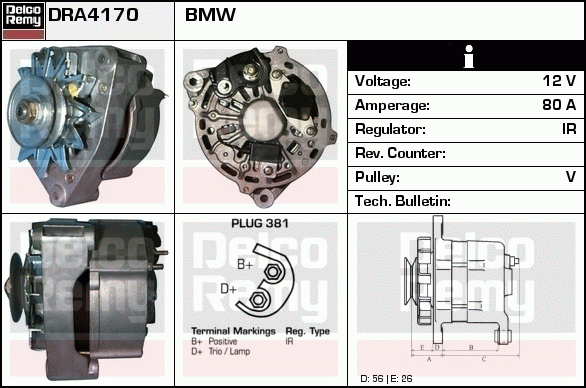 Alternateur Remanufactured REMY (Light Duty)