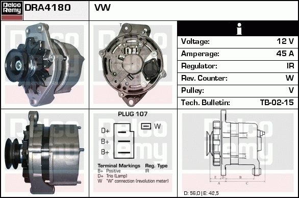 Alternateur Remanufactured REMY (Light Duty)