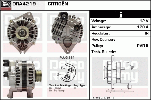 Alternateur Remanufactured REMY (Light Duty)