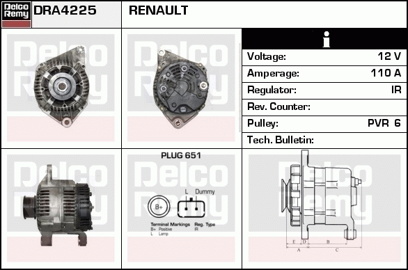 Alternateur Remanufactured REMY (Light Duty)