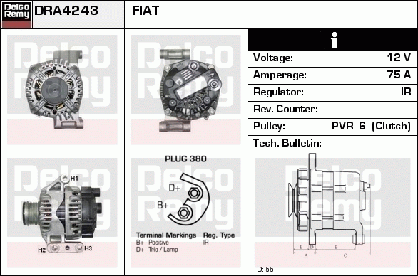 Alternateur Remanufactured REMY (Light Duty)