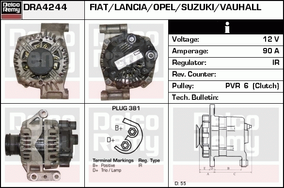 Alternateur Remanufactured REMY (Light Duty)