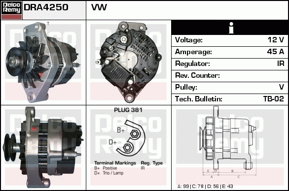 Alternateur Remanufactured REMY (Light Duty)