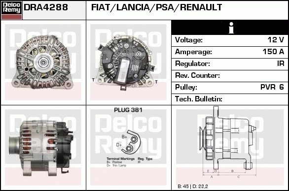 Alternateur Remanufactured REMY (Light Duty)