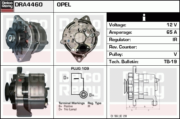 Alternateur Remanufactured REMY (Light Duty)