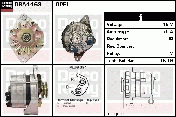 Alternateur Remanufactured REMY (Light Duty)