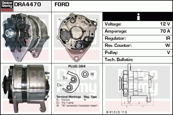 Alternateur Remanufactured REMY (Light Duty)